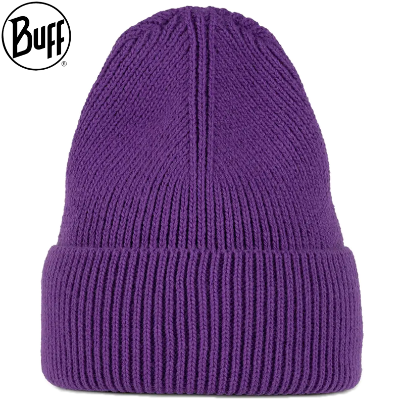 KNITTED & FLEECE BEANIE MIDY PURPLE