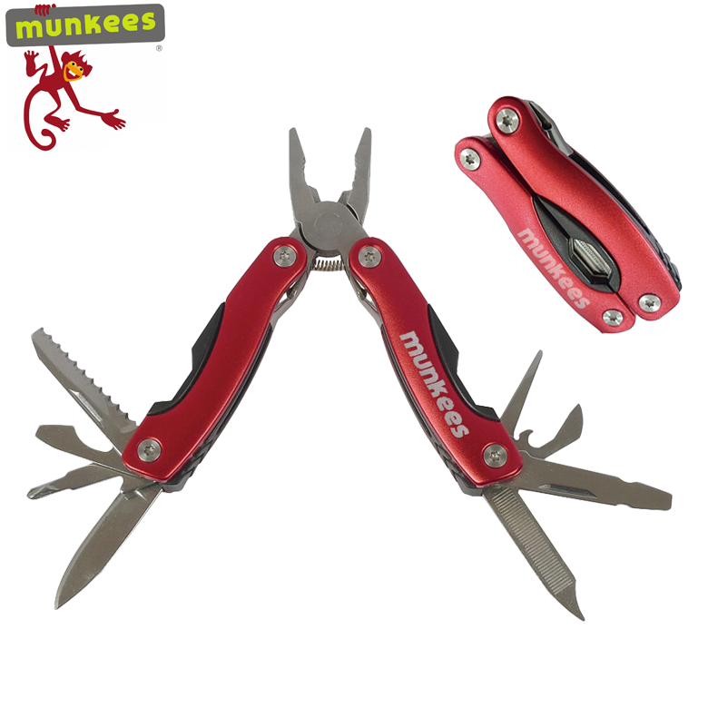 Stainless Steel Multi-Tool Red