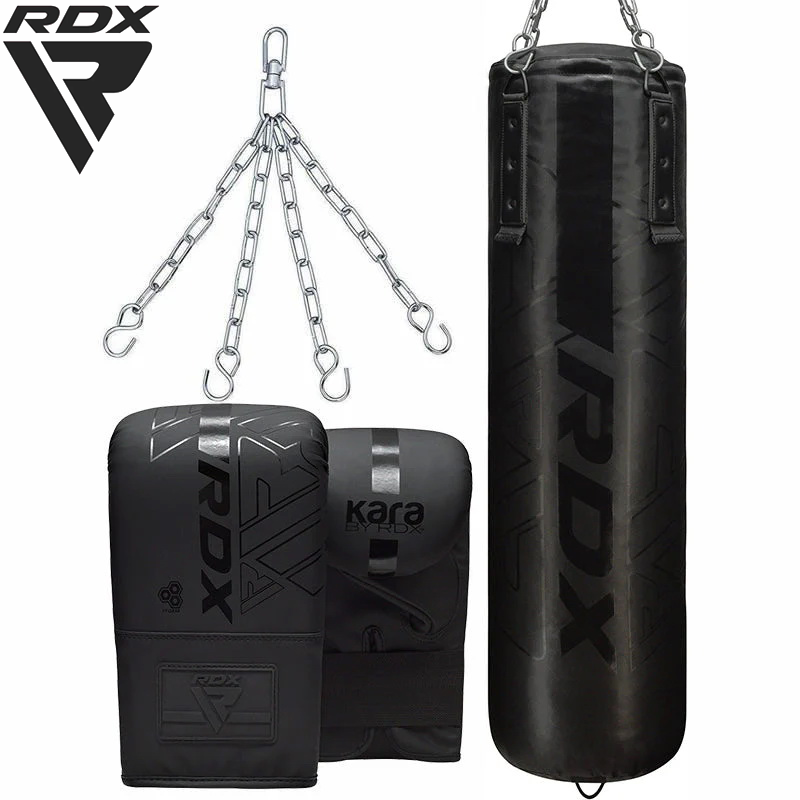 RDX F6 KARA 5ft 3-in-1 Punch Bag & Bag Gloves Set