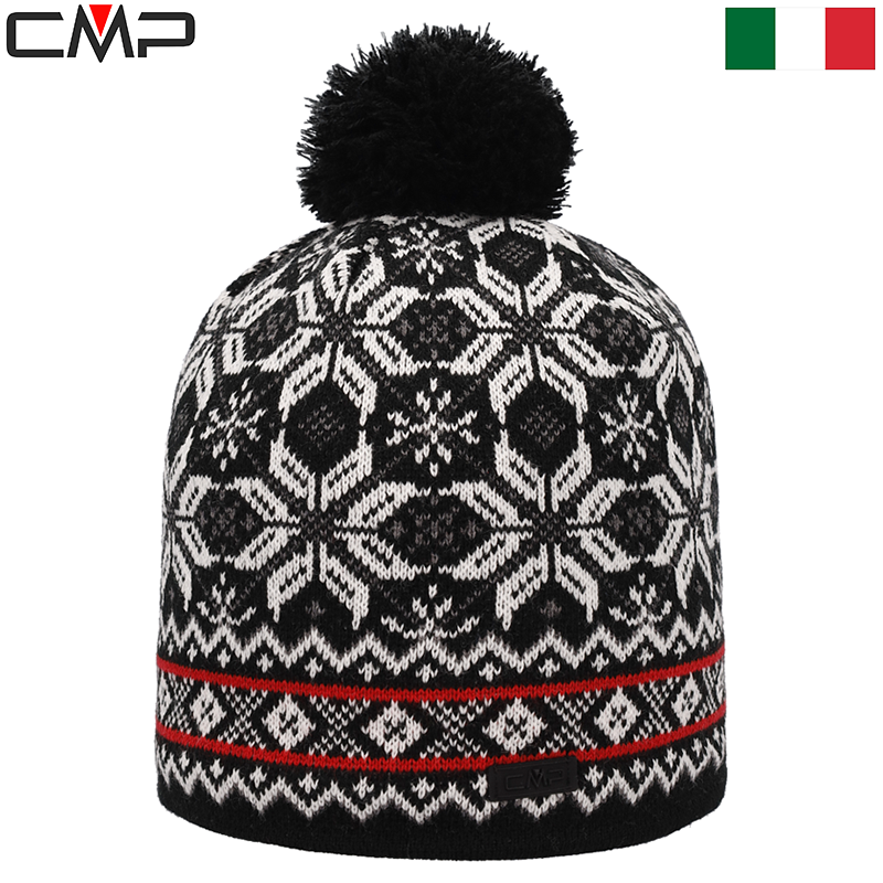 Men's knit hat with fleece lining