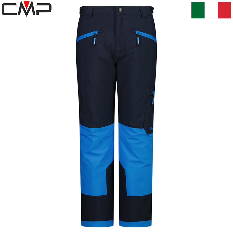 Kid's color block twill ski pants