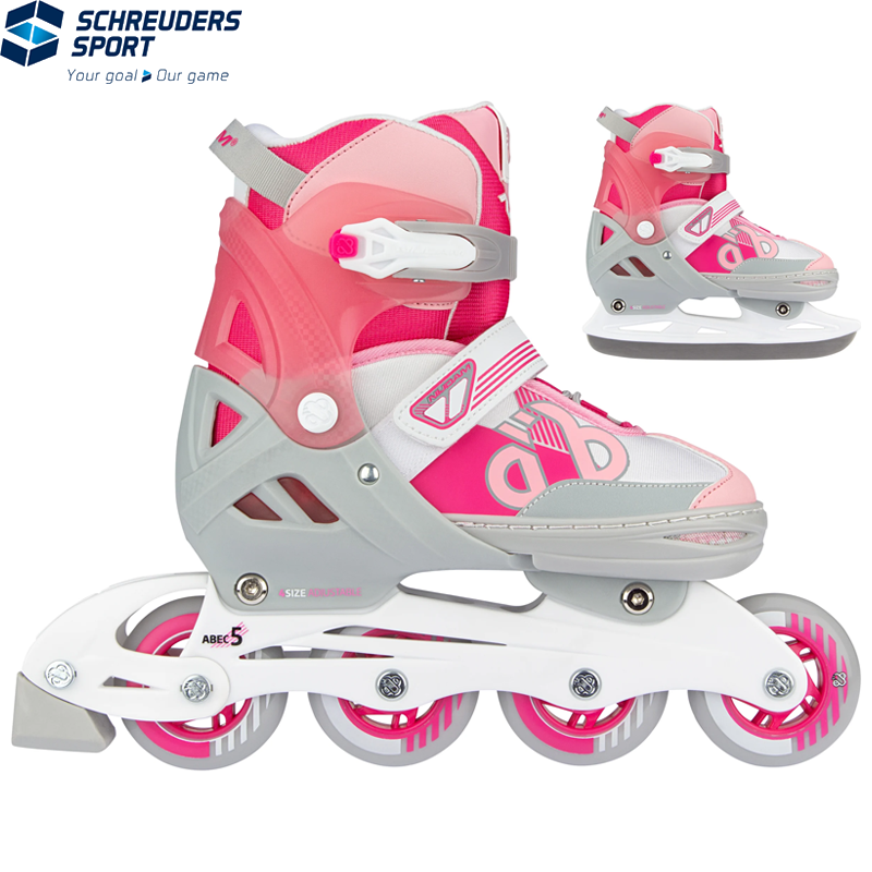 2in1 Skates Combo Adjustable · Bold Berry · Junior