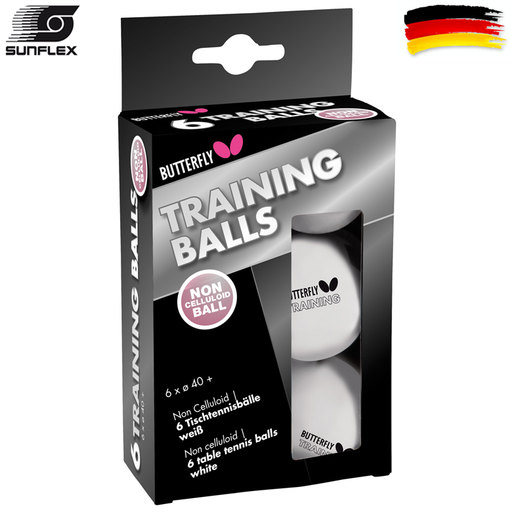 Butterfly training balls 6pcs, plastic ball 40+