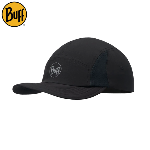 5 PANEL GO CAP SOLID BLACK