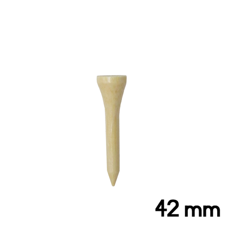 Bamboo Golf Tees (25 pcs) 42mm