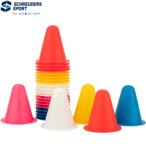 Mini Slalom cone set - 8 cm - 5x5 colours