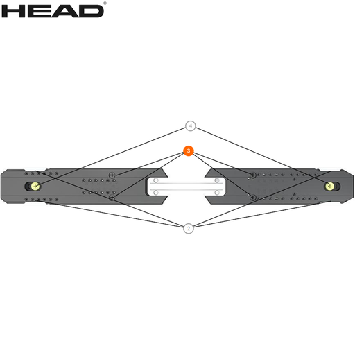 RACEPLATE EVO 14(4 prs)bk/wh