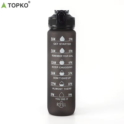 Motivational Water Bottle BPA Free 1L