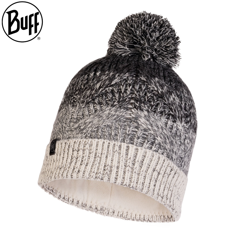 KNITTED & FLEECE HAT MASHA GREY