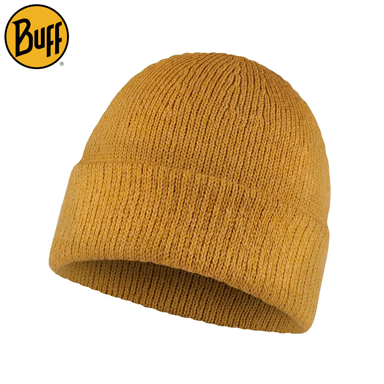 KNITTED HAT JARN OCHER