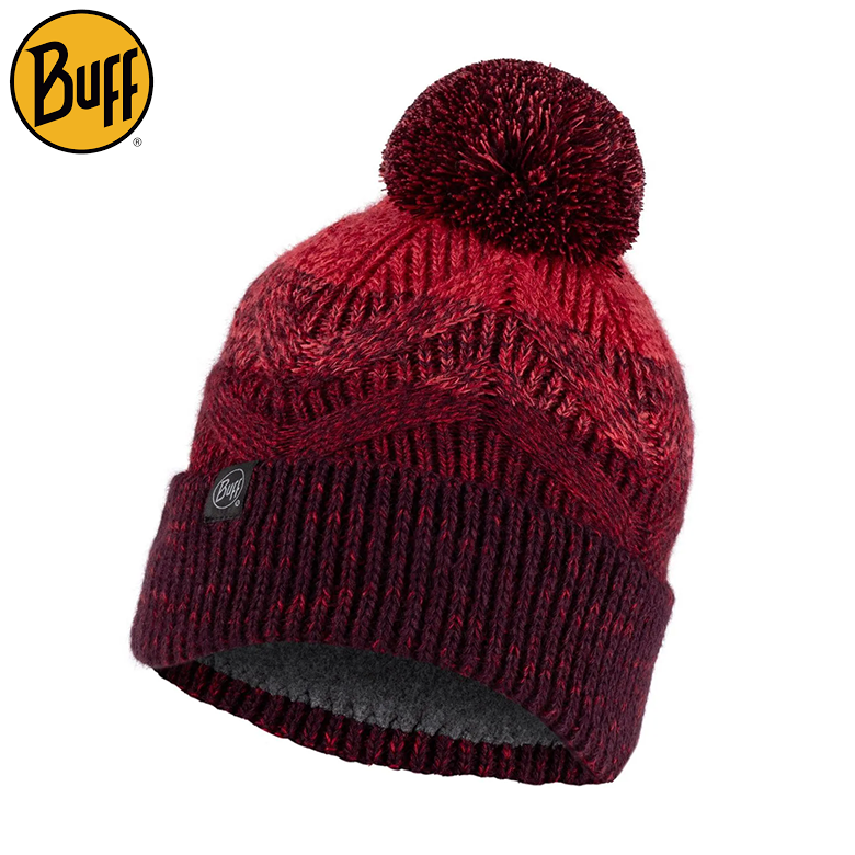 KNITTED & FLEECE HAT MASHA MAHOGANY