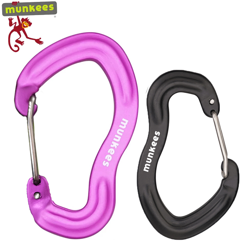 Munkees Carabiner with Wire Gate - 2 pcs 76/58 mm
