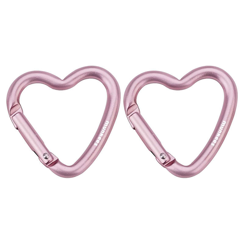 Mini Heart Carabiner - 2 pcs