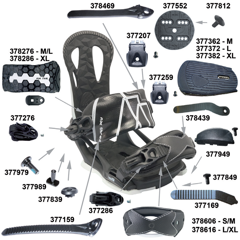 Plastic ankle buckle
