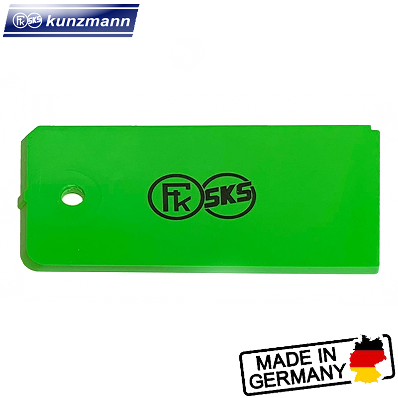 Wax scraper, 4 mm, green