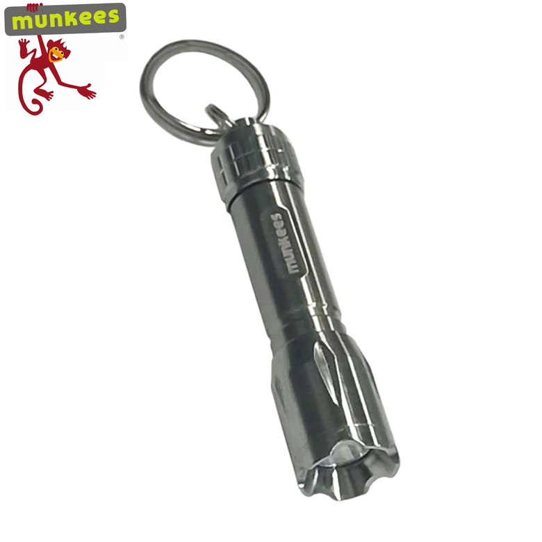 Edelstahl Mini Taschenlampe LED