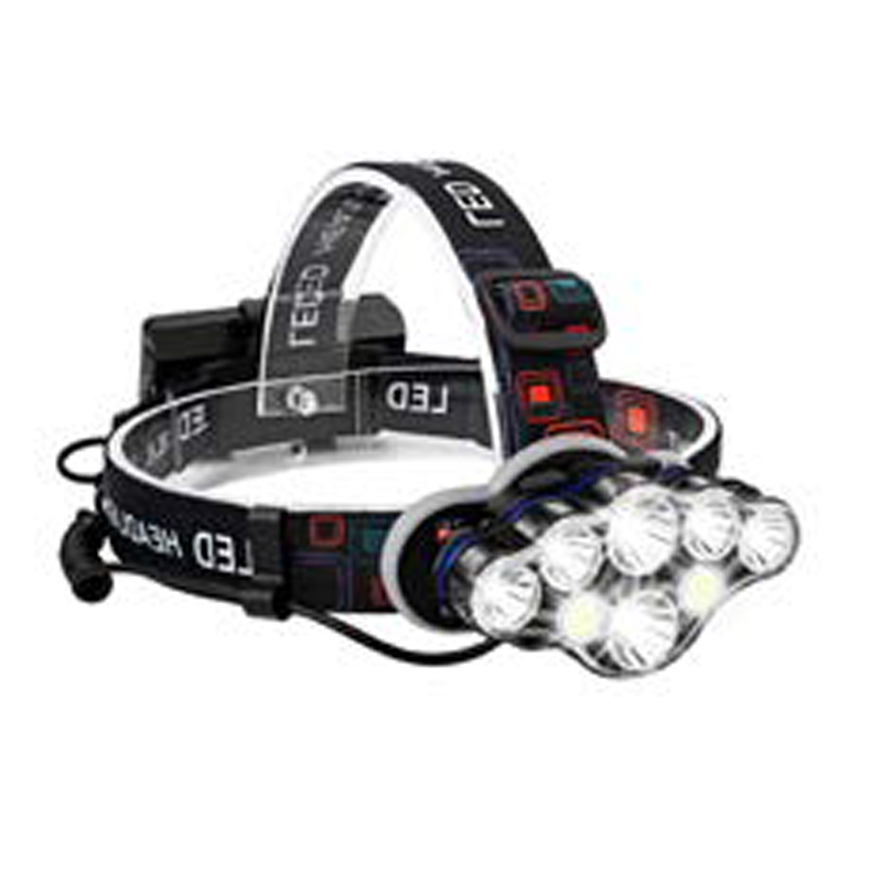 Headlamp 5W T6 +2XPE +2xCOB
