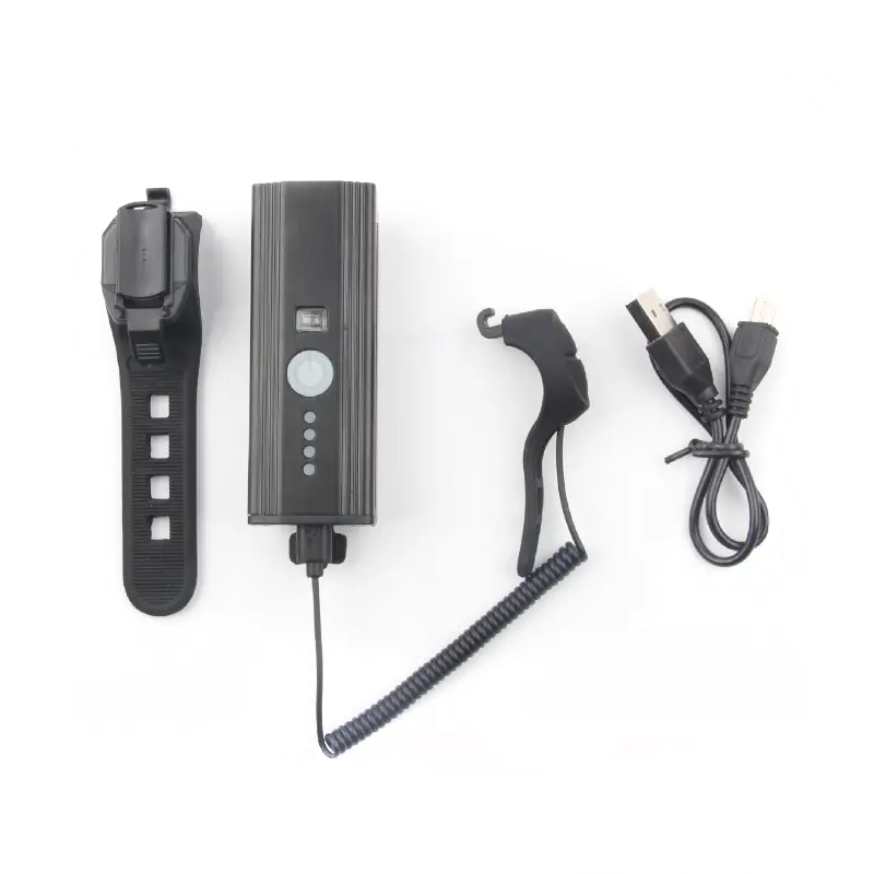 300LM Speaker Bicycle Front Light Waterproof USB 