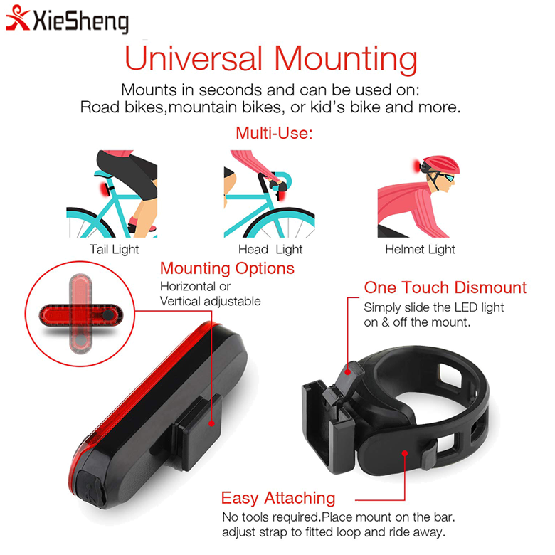 Bicycle Rear light /USB/LED/Waterproof