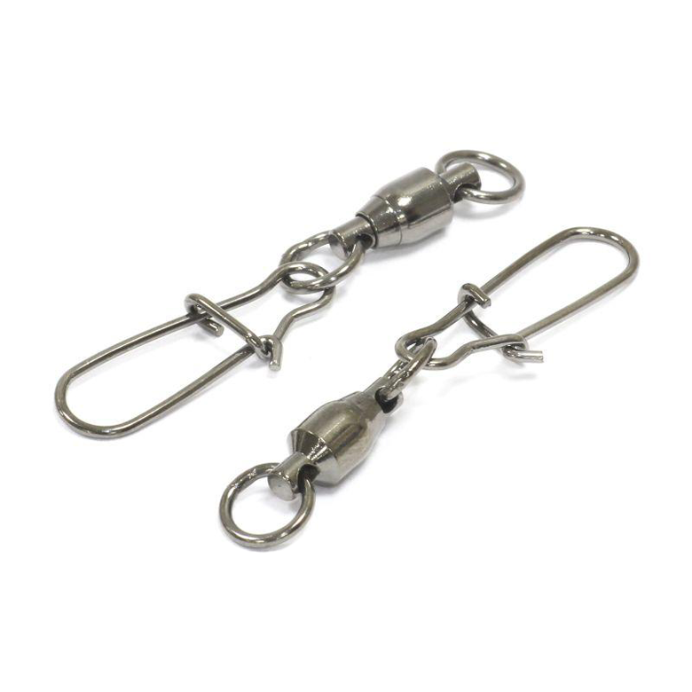 Ball bearing swivel with snap (6pcs/bag)