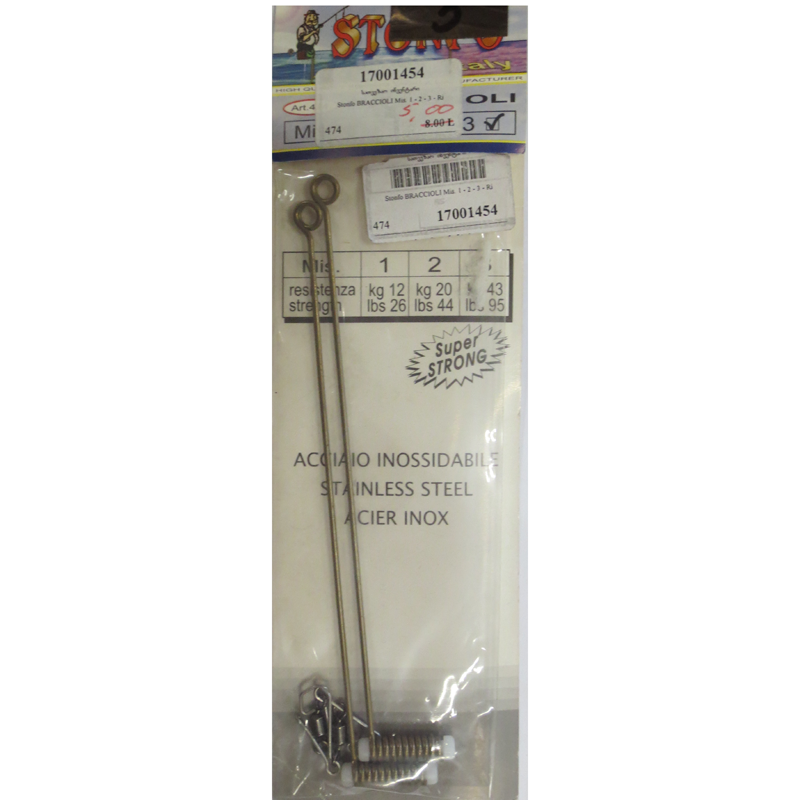 BRACCIOLI Mis. 1 - 2 - 3 - Rig connectors ( 3 size