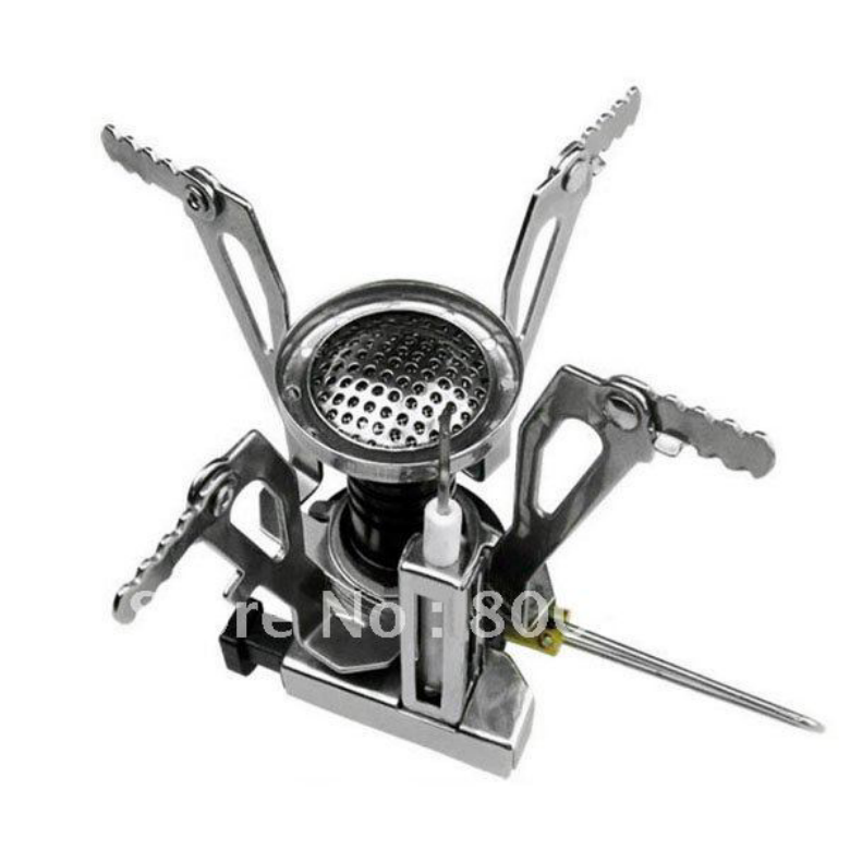 Ultralight Backpacking Canister Camp Stove with Pi