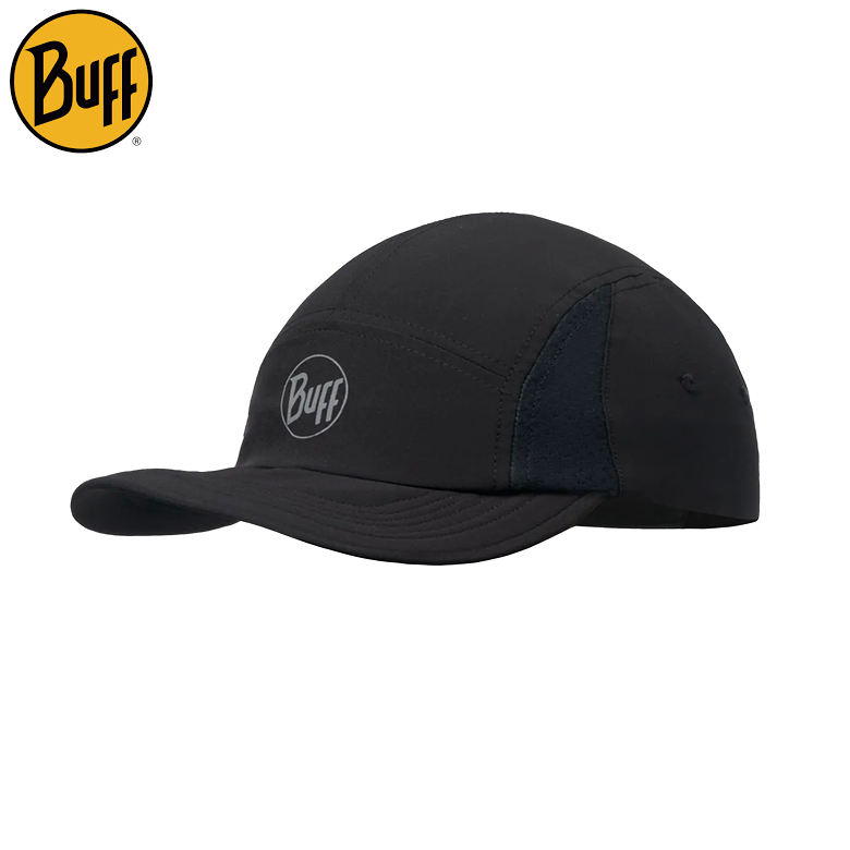 5 PANEL GO CAP SOLID BLACK