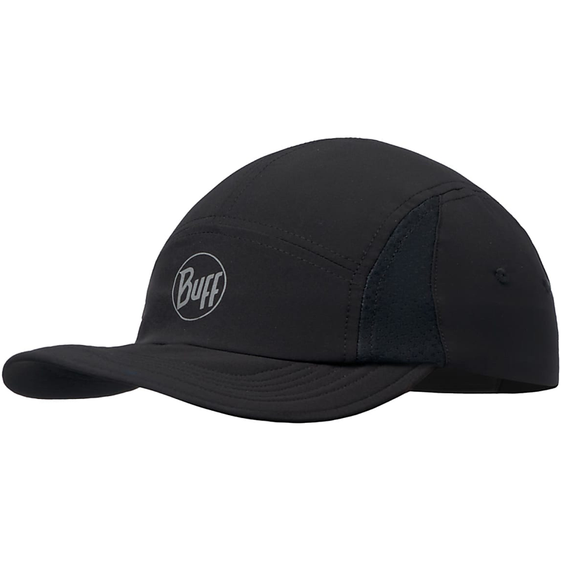 5 PANEL GO CAP SOLID BLACK