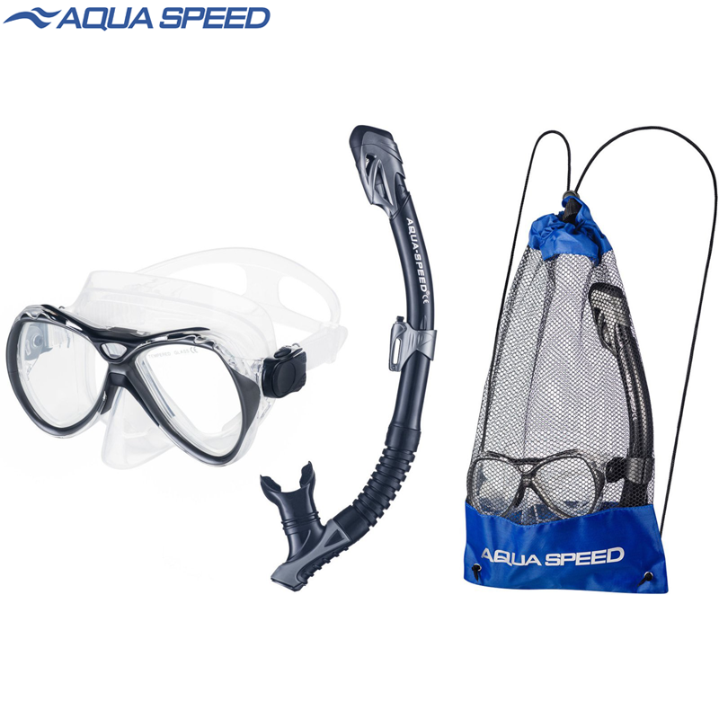 Snorkeling set MANUS+BORNEO+Mesh Bag