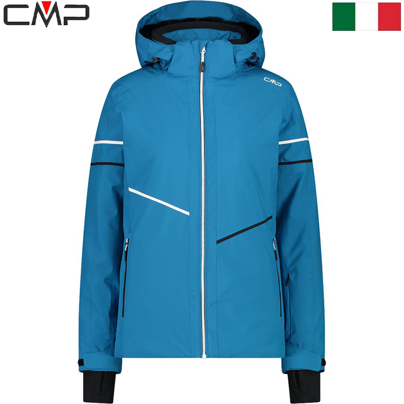 Women's twill ski jacket detachable hood