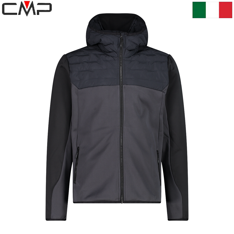 MAN HYBRID JACKET FIX HOOD