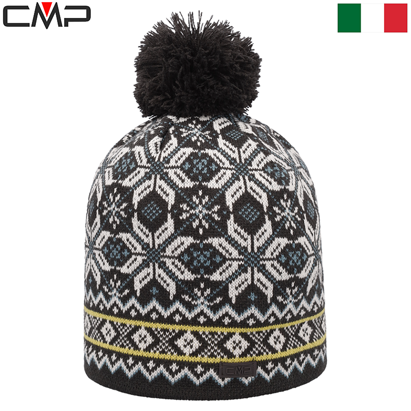 Men's knit hat with fleece lining