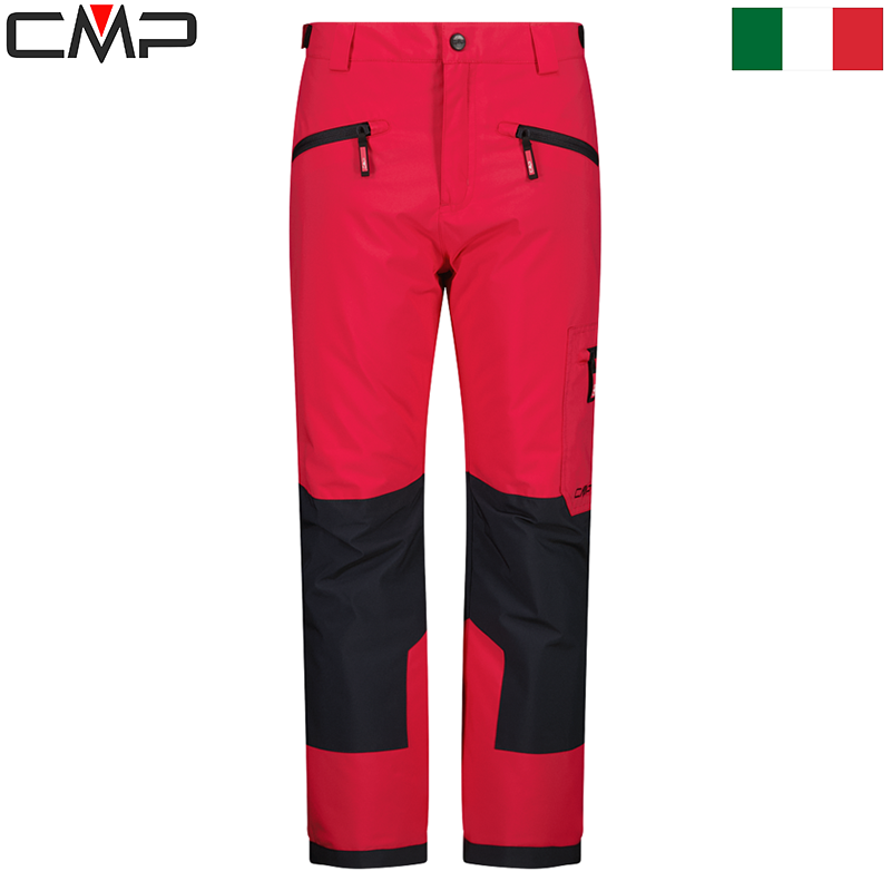 Kid's color block twill ski pants
