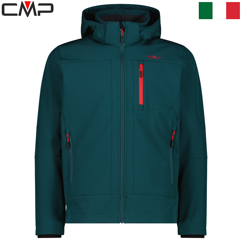 Men's softshell jacket with detachable hood