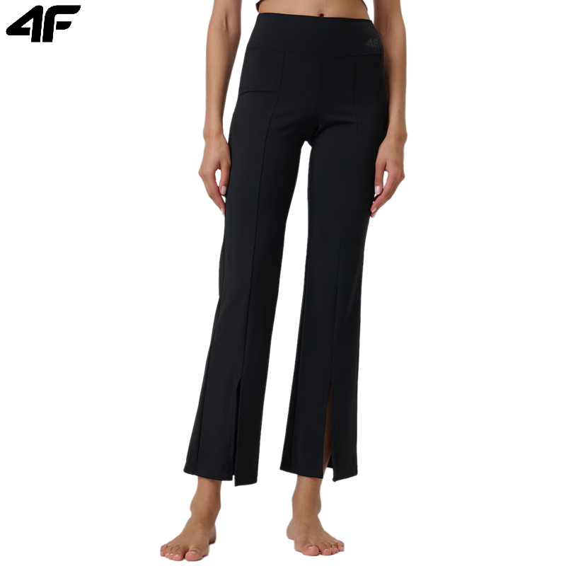 Women's yoga leggings with flared legs F444