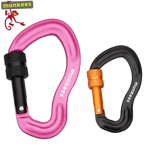 Munkees Carabiner with Screw Lock ''Ear''- 2 pcs