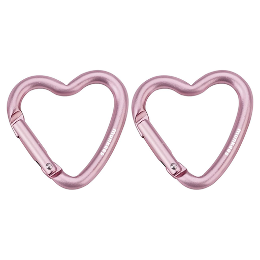 Mini Heart Carabiner - 2 pcs