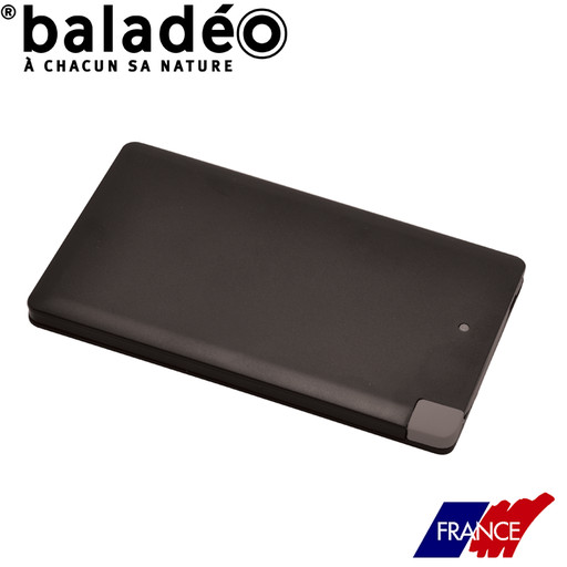 Powerbank P4000, black, built-in cable
