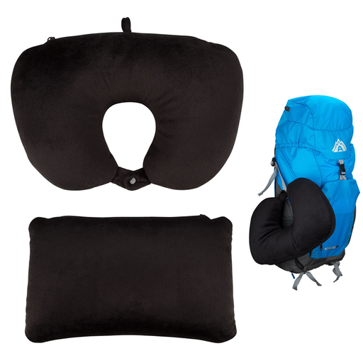 Neck Pillow foam 2-in-1 · Travel Push Button ·
