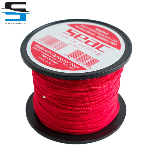 BOBINA 50 MT 1,4 MM 100% DYNEEMA ROSSO