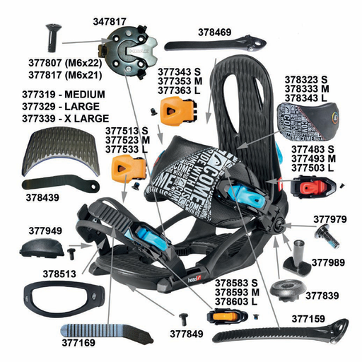 Screw (M5x11.5) ankle ratchet 1 SPX =10ST