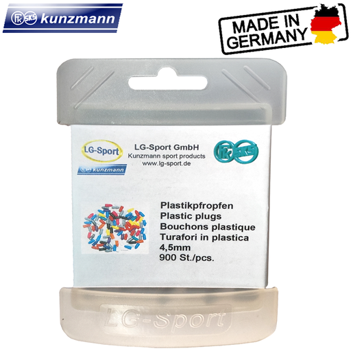 single plastic plugs, 900 pcs, in box, ass.colours