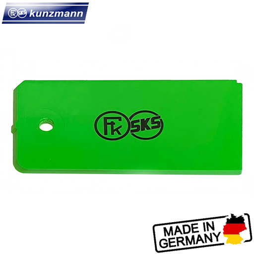 Wax scraper, 4 mm, green