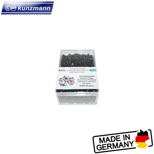 single plastic plugs, 900 pcs. in box, black