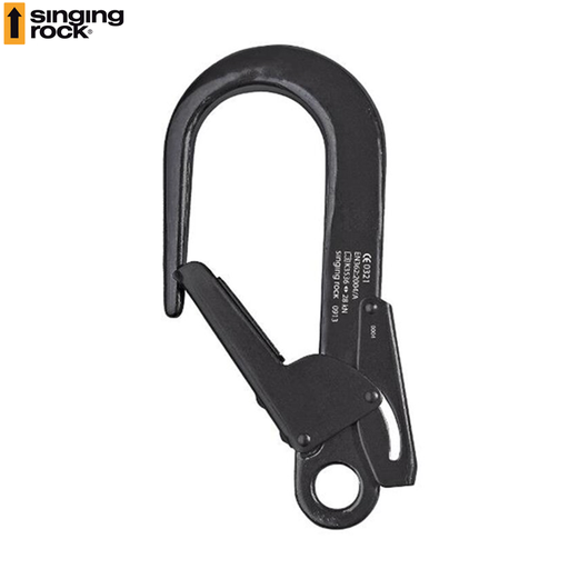 Large double lock. snap hook black