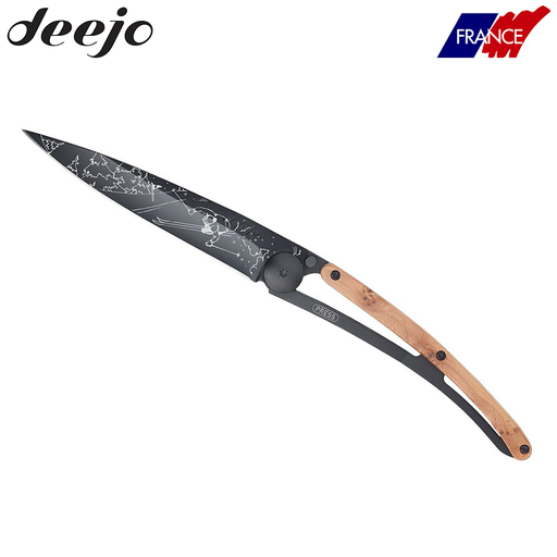 Deejo tattoo 37g, pocket knife, juniper wood, ski