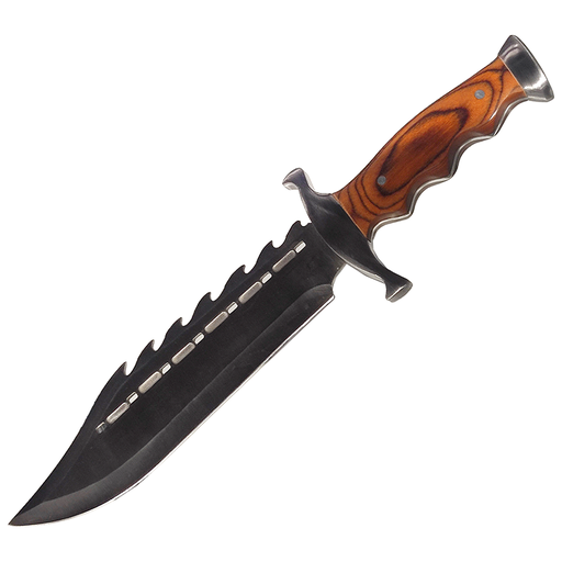 SZCO 15'' Gator Back Bowie Knife with Sheath
