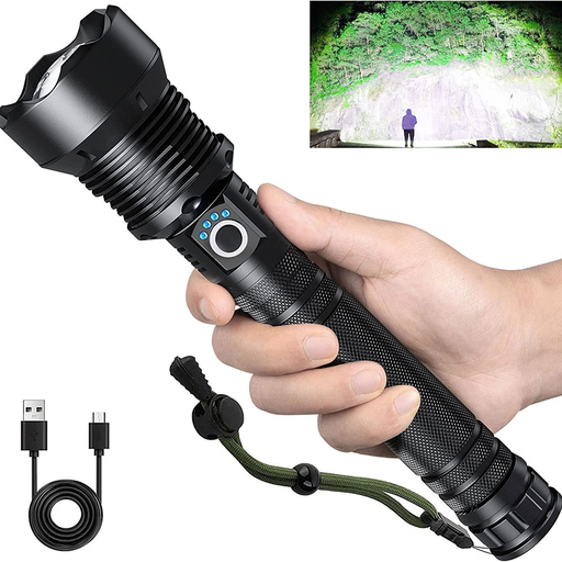 ALU FLASHLIGHT 20W P90 Ø45x240(255)mm