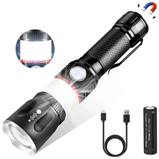 ALU FLASHLIGHT 20W P70 Ø43x180(194)mm
