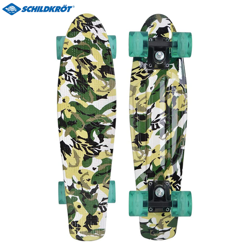 Retro Skateboard FREE SPIRIT 22´ LED- PU Räder